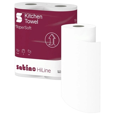 Satino Prestige køkkenrulle · 2-lags · 14m · 32 ruller