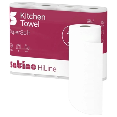 Satino Prestige køkkenrulle · 3-lags · 14m · 32 ruller