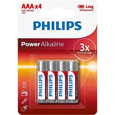 Batteri AAA pakke m. 4 stk.