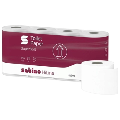 Satino toiletpapir · 2-lags · 20m · 64 ruller