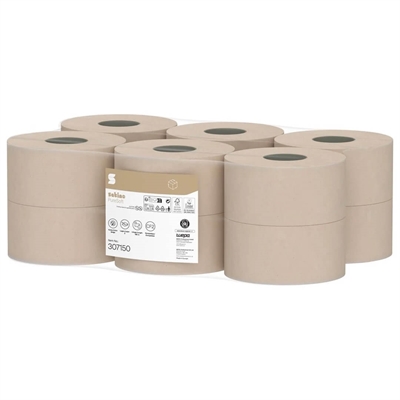 Satino PureSoft toiletpapir centerfeed · 2-lags · 180m · 12 ruller