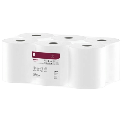Satino Prestige håndklæderulle L · 2-lags · 220m · 6 ruller