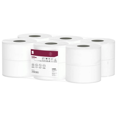 Satino toiletpapir centerfeed · 2-lags · 180m · 12 ruller