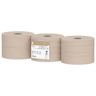 Satino toiletpapir PureSoft jumbo · 2-lags · 380 m · 6 ruller