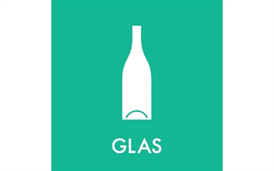 Piktogram 12x12 Grøn Glas