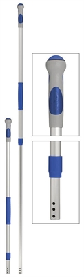 Teleskopskaft Ergo blå 100-185 cm m. klik