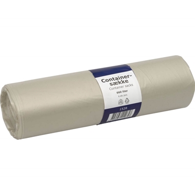 Klar containersæk, 196x175,5cm 660L – 40my