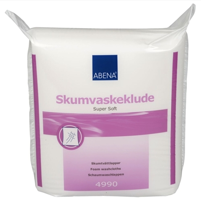 Skum vaskeklud, Soft 5mm 40x50 stk