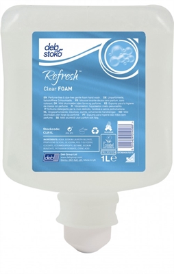 Deb Skumsæbe Refresh Clear 1 ltr.