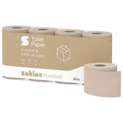 Satino PureSoft toiletpapir · 2-lags · 44m · 48 ruller