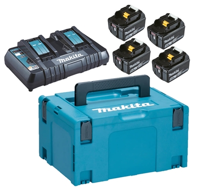 Makita batteripakke 4 stk. med lader